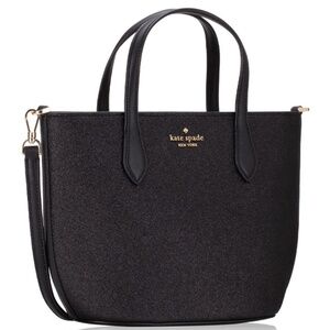 KATE SPADE FESTIVE GLIMMER SATCHEL CROSSBODY BLACK NWT